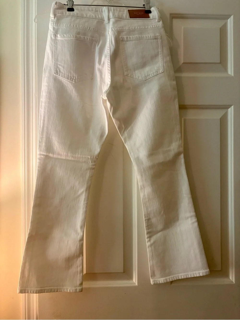 NWT $158 Kate Spade Broome Street Women's  White Bootcut Jeans Size 25